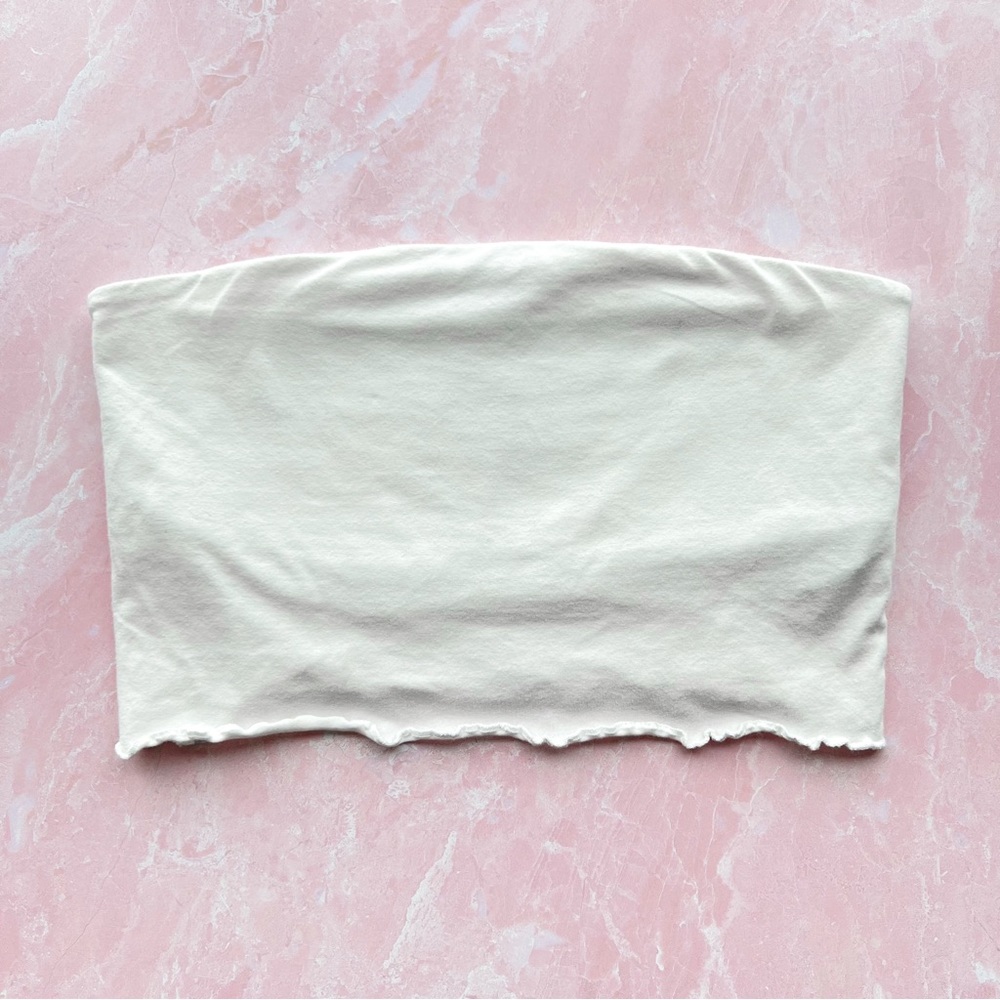 PacSun White Tube Top | Medium